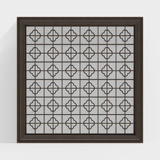 Retro Grid 3D model for Elegant Interiors