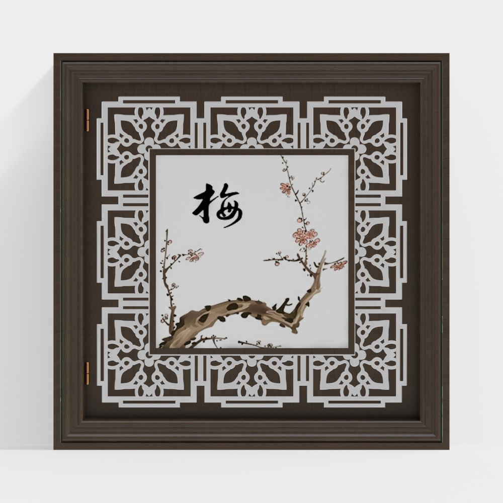 Chinese Square Decorative Window