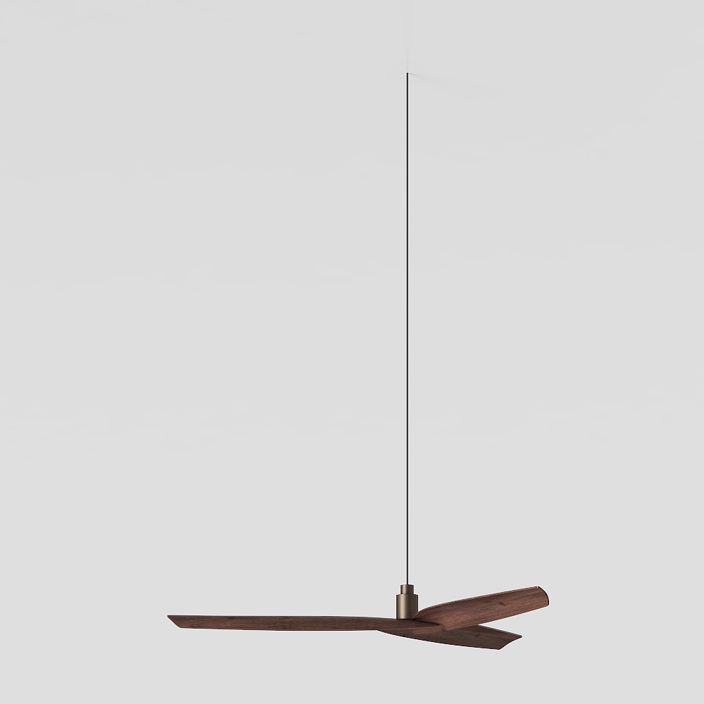 A Rustic Wabi-Sabi Ceiling Fan Lamp