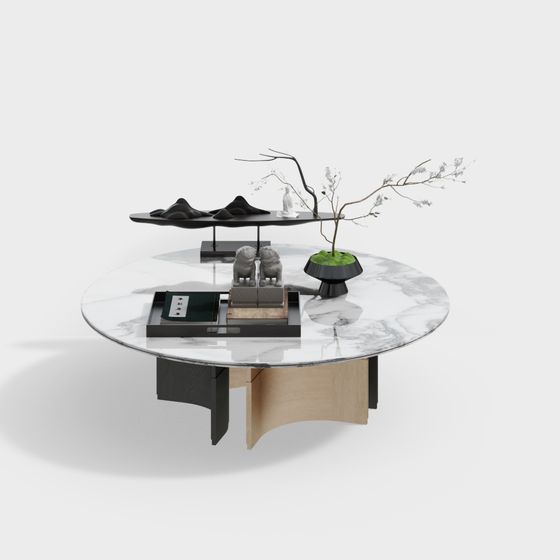 Zen-Inspired Coffee Table 3D model