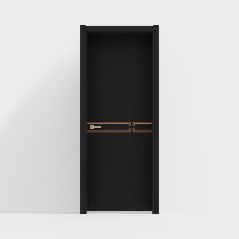 New Chinese Style Wooden Single Door