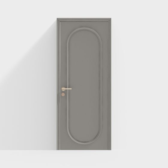 Elegant Arched Door 3D model for Modern Interiors
