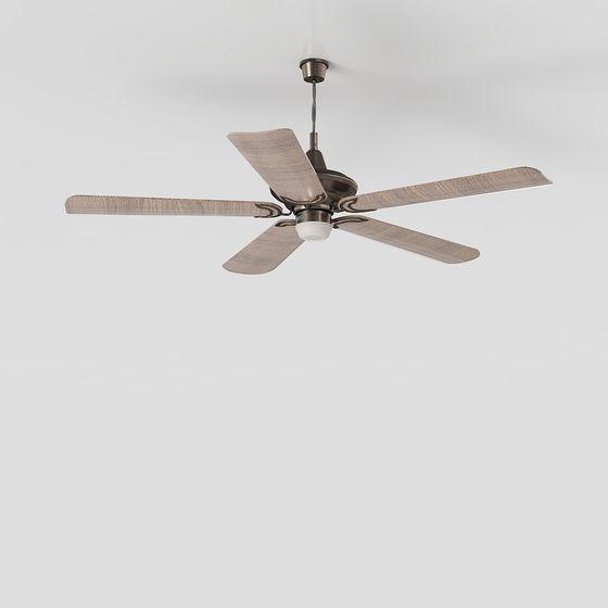 Low-Polygon Ceiling Fan 3D model for Modern Homes