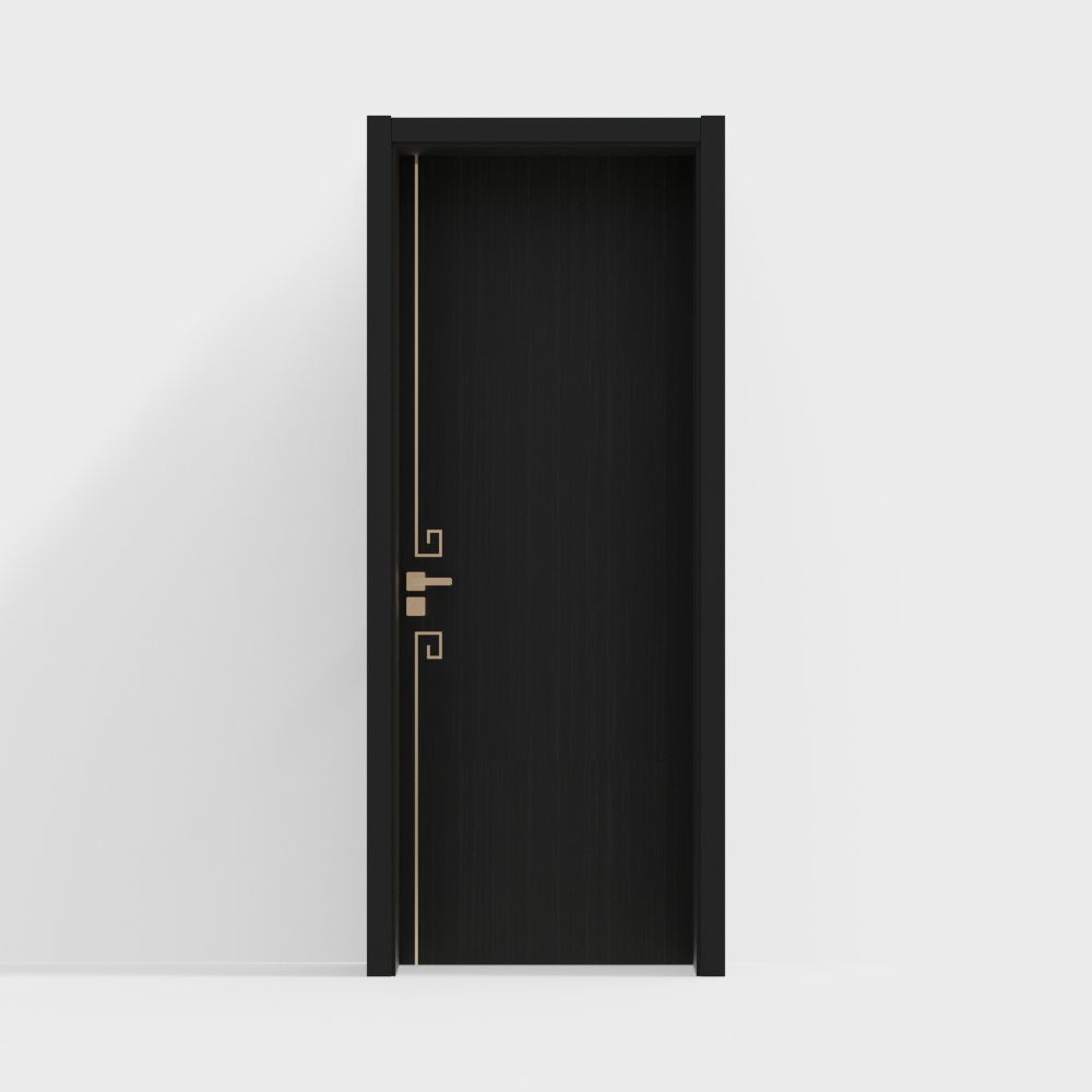 New Chinese Style Wooden Single Door