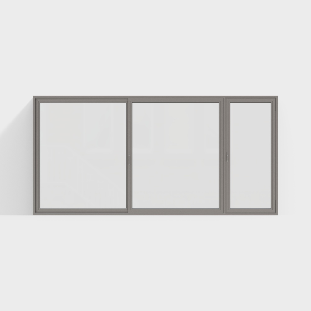 Finestra scorrevole per camera da letto moderna