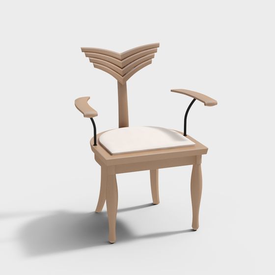 Elegant Minimalist Chair 3D model