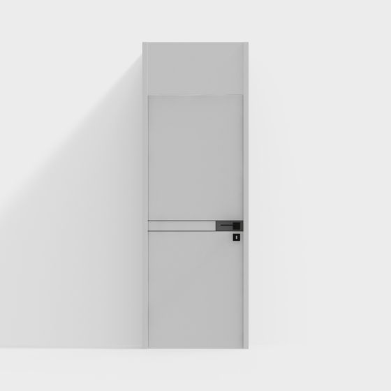 Elegant Minimalist Door 3D model for Modern Spaces