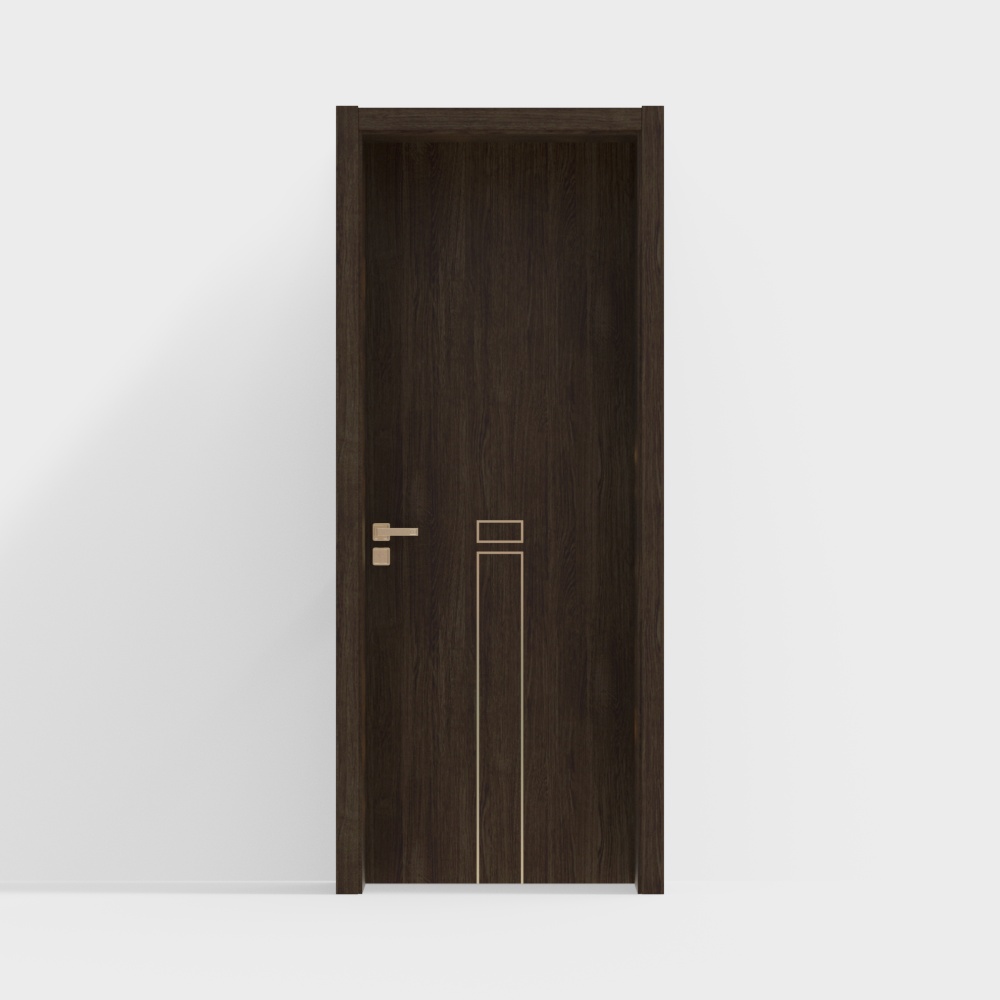 New Chinese Style Wooden Single Door