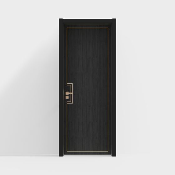 Urban Door 3D model: A Fusion of Modern Minimalism and Classic Elegance