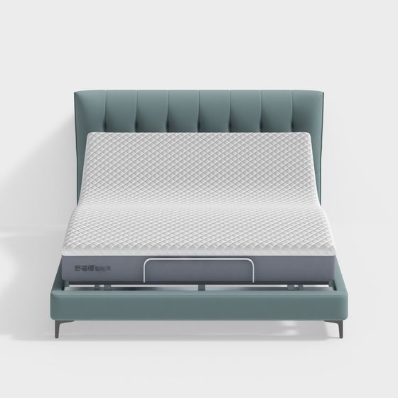 Estructura de cama de cuero genuino - D100