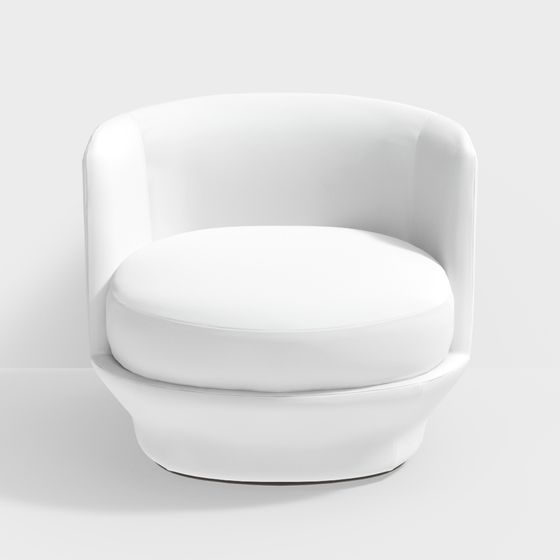 Streamlined Sofa 3D model for Modern Spaces