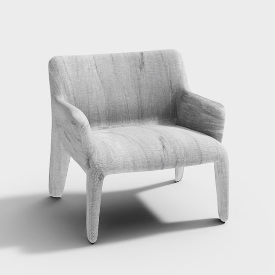Cozy Lounge Chair 3D model for Modern Interiors
