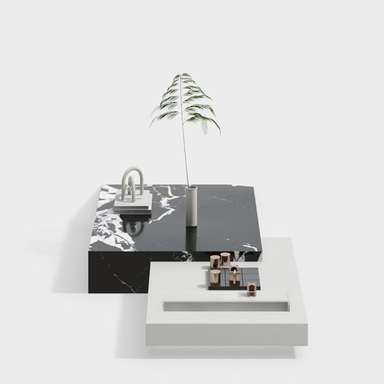 Urban Oasis 3D model - A Blend of Minimalism and Luxury
