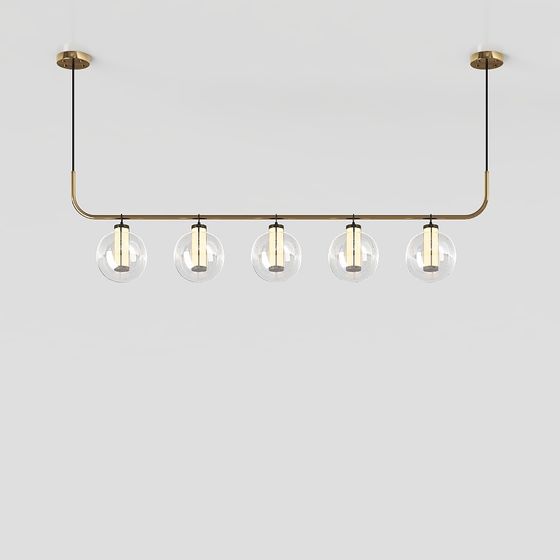 Modern Minimalist Chandelier 3D model
