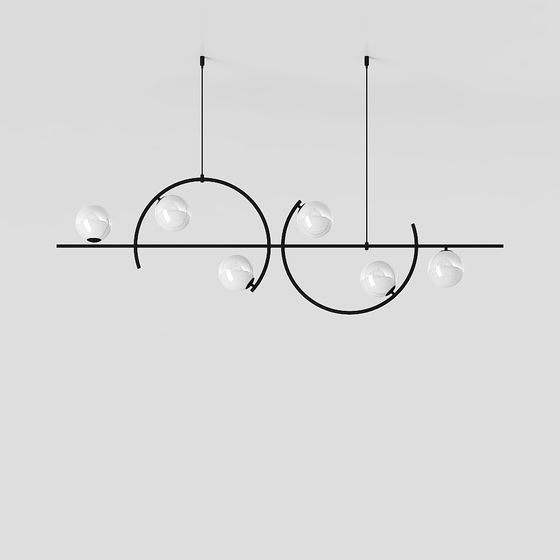 Luminous Pendant Light 3D model