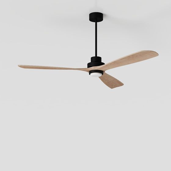 Elegant Minimalist Ceiling Fan 3D model