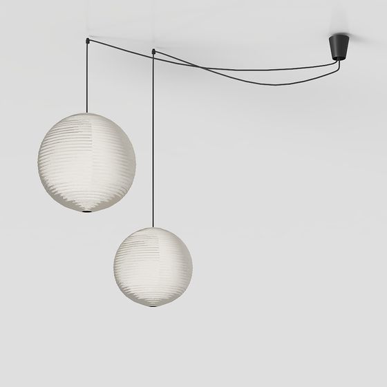 Stylish Low-Poly Pendant Light 3D Model for Creative Spaces