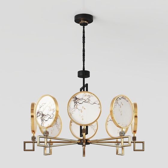 Elegant Modern Chandelier 3D model for Contemporary Homes