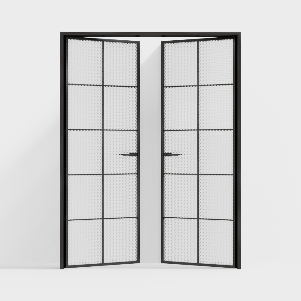 Стеклянные двойные двери