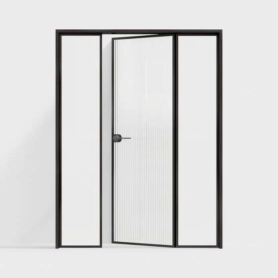 Porta singola in vetro