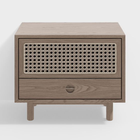 Elegant 3D Nightstand Model for Modern Interiors