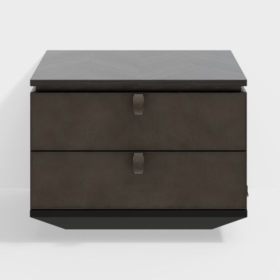 Stylish Modern Bedside Table 3D model