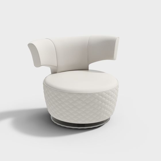 Stylish Streamlined Sofa 3D model for Modern Spaces