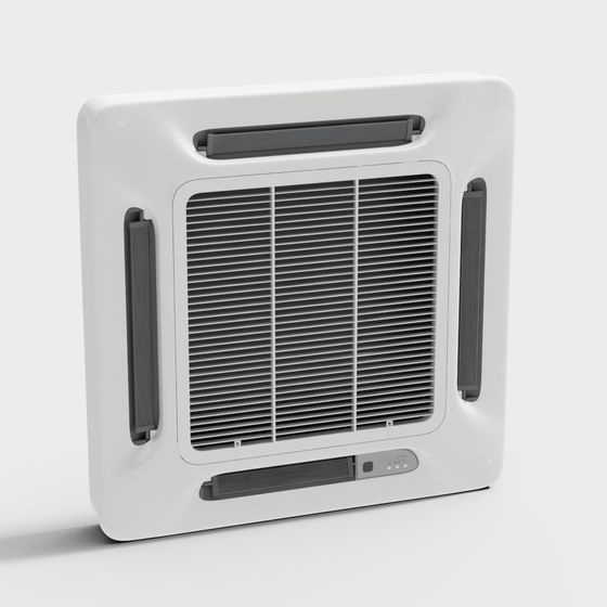Stylish Low-Poly Air Purifier 3D model