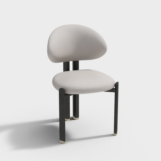 Cloud Chair 3D model with Modern Minimalist Aesthetic