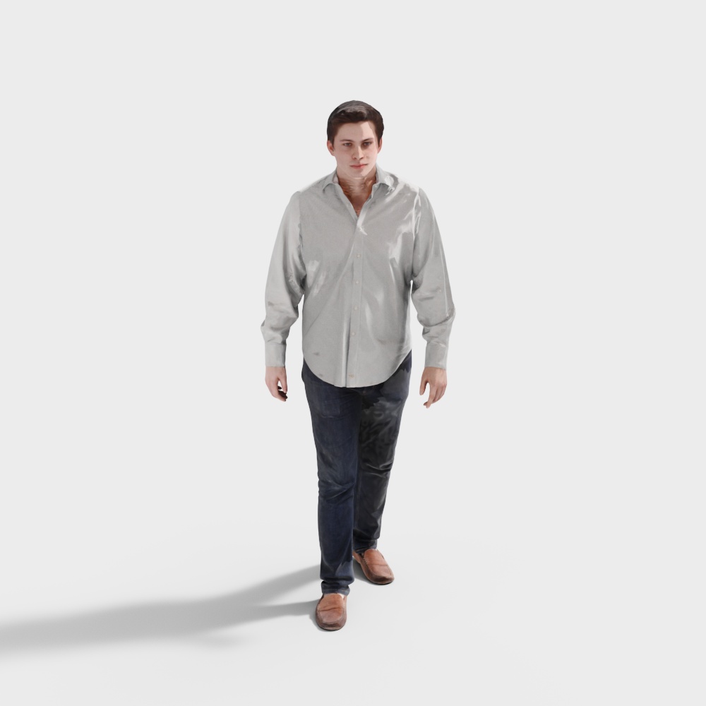 Western Middle-Aged Leisure Suit Man