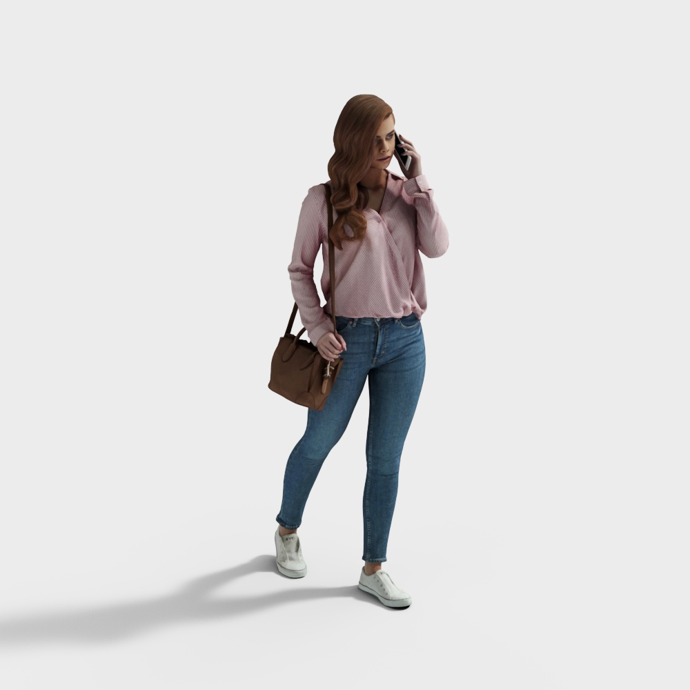 Casual Chic Woman 3D model