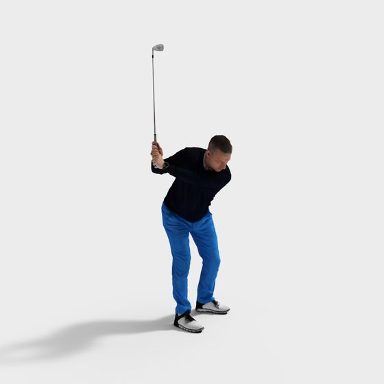 Golf Swing 3D model