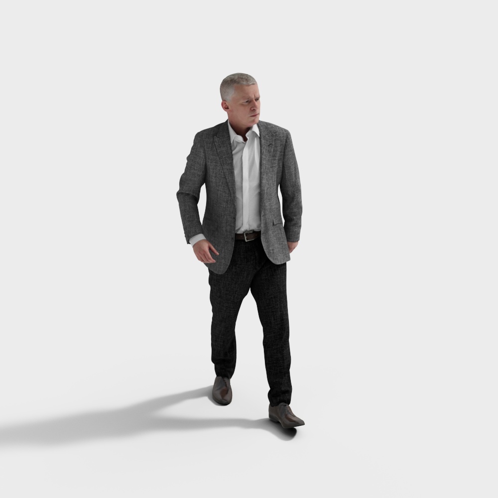 Stylish Businessman 3D model for Creative Projects