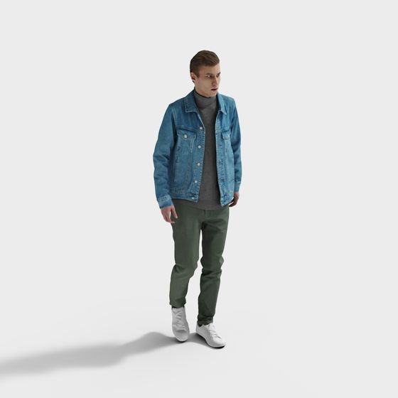 Trendy 3D Character Model for Urban Environments