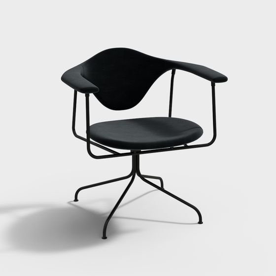 GUBI 男性休閒椅 - 旋轉底座