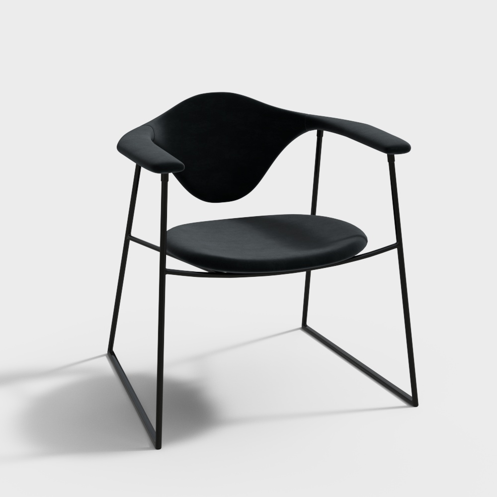 GUBI Poltrona Masculo - Base Sledge