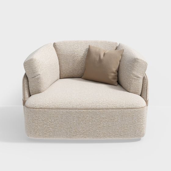 Stylish Low-Polygon 3D Sofa Model