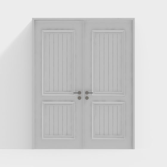 Elegant Double Door 3D Model for Creative Projects