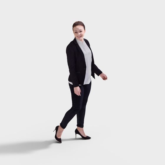 Urban Walker 3D Model - Modern Confident Character