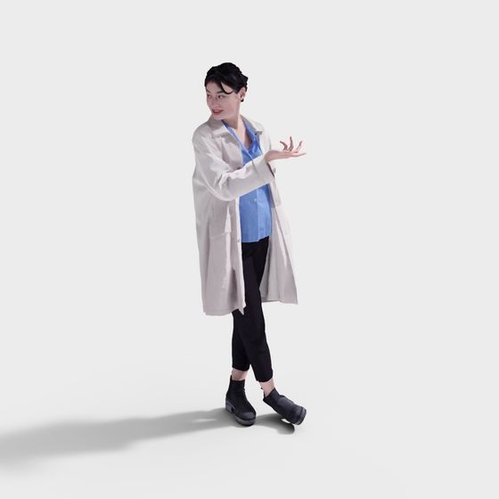 Modern Futuristic Character 3D model