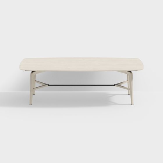 Sleek Streamlined Bench 3D model