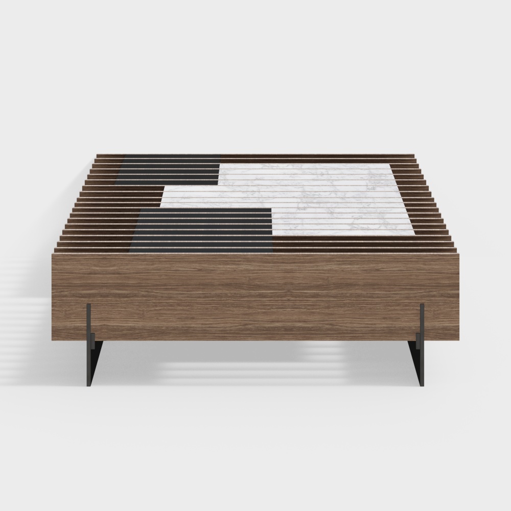 Unique Floating Bed 3D model for Modern Spaces