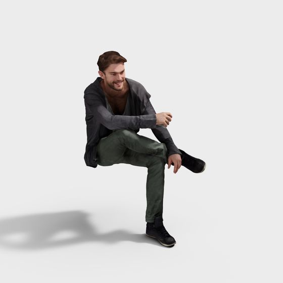 Vibrant Urban Walker 3D model