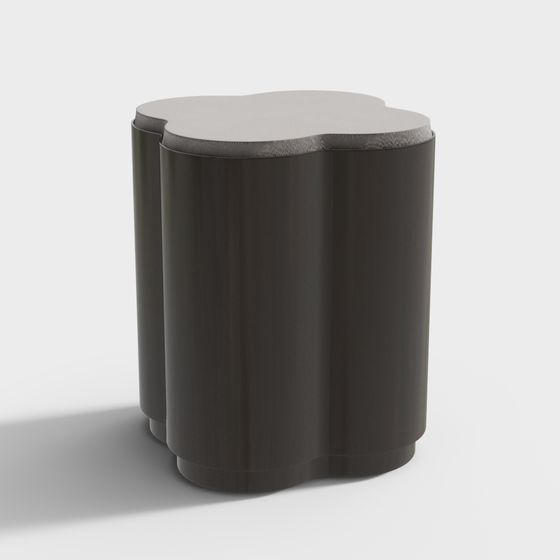 Stylish Round Stool 3D model for Creative Spaces