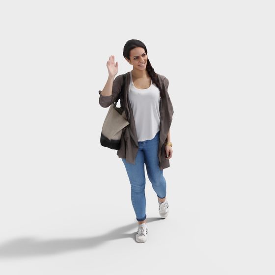 Urban Walker 3D model for Modern Design
