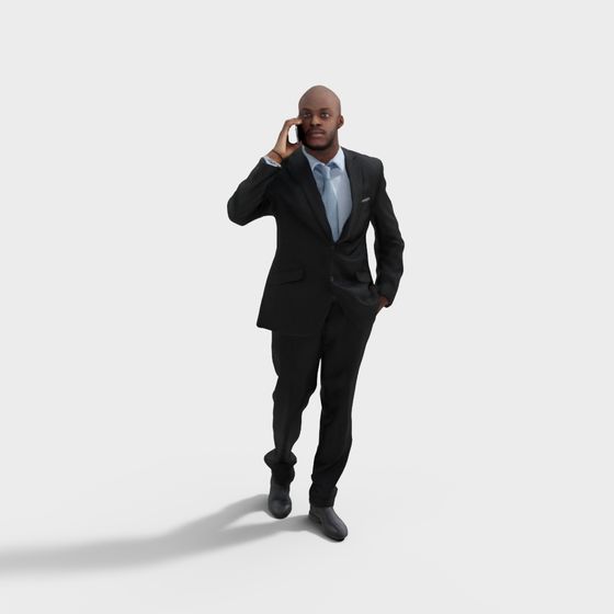 Stylish Businessman 3D Model