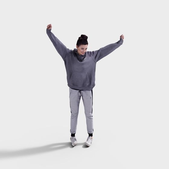 Stylish Urban Fitness Character 3D model