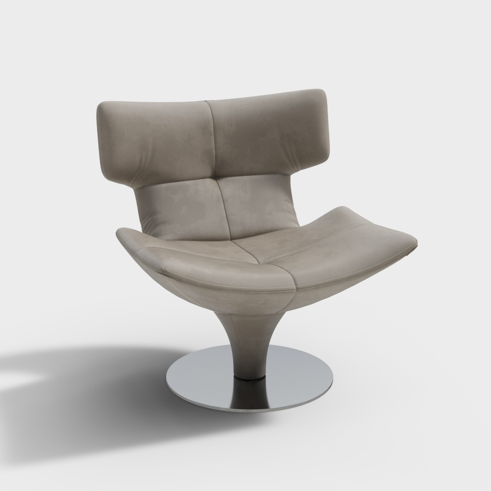 Sleek Low-Poly Sofa 3D model