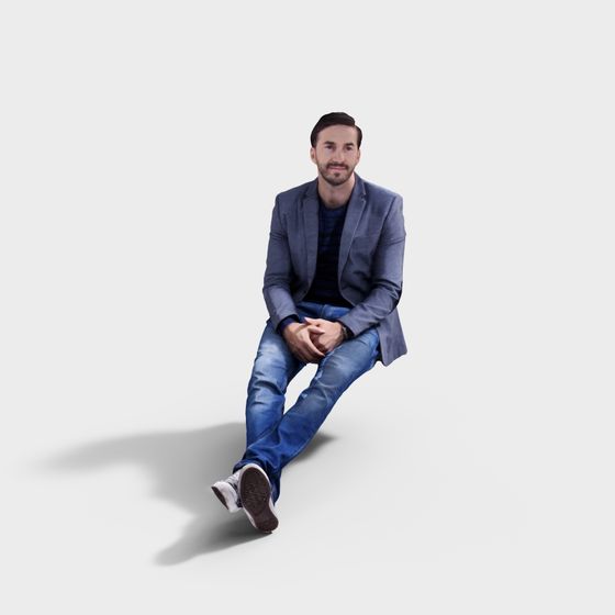 Stylish Urban Character 3D model