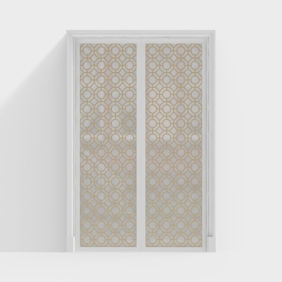 Geometric Door 3D Model